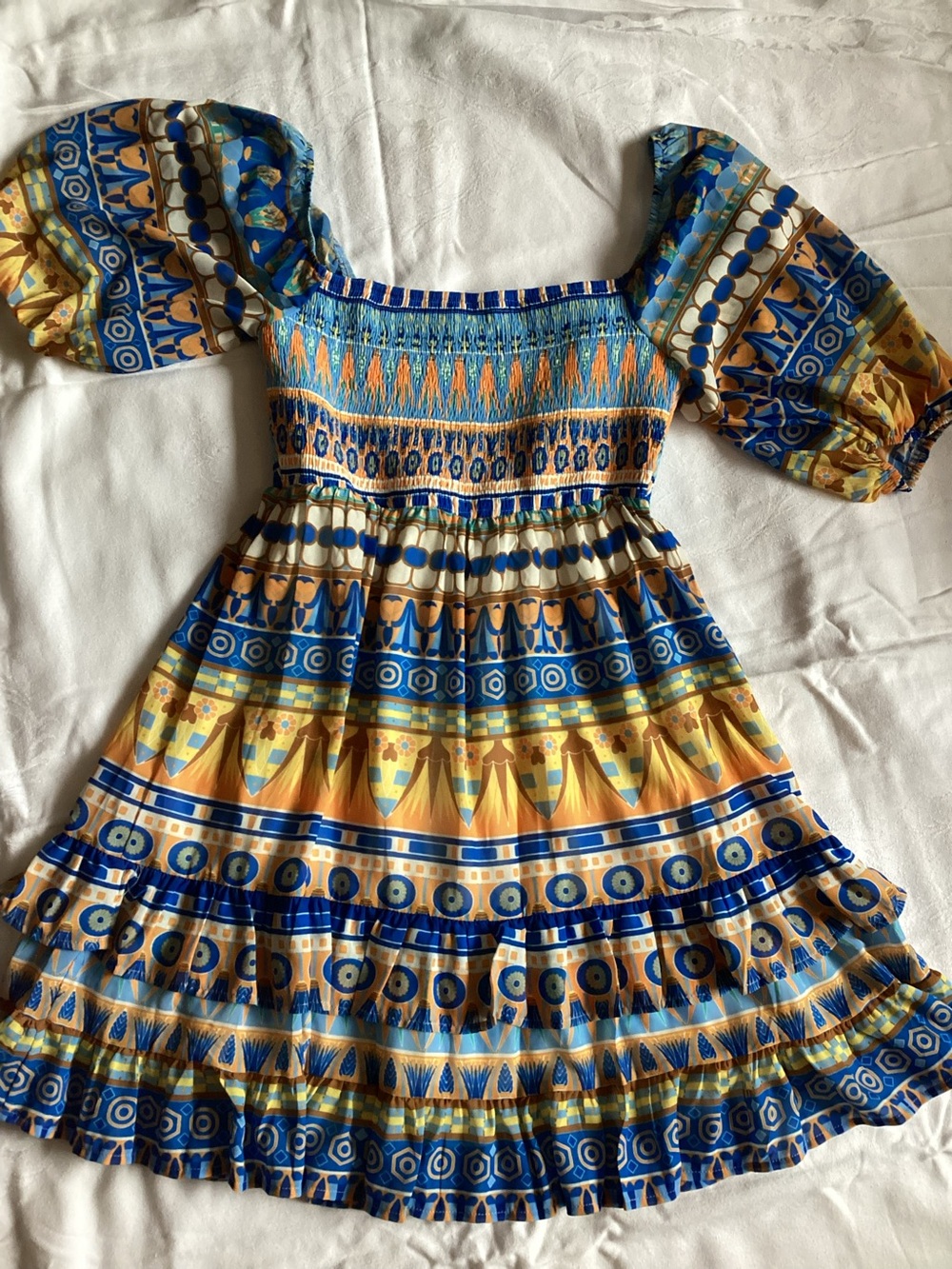 Flying Tomato NWT Southwest Aztec Print Boho Mini Dress